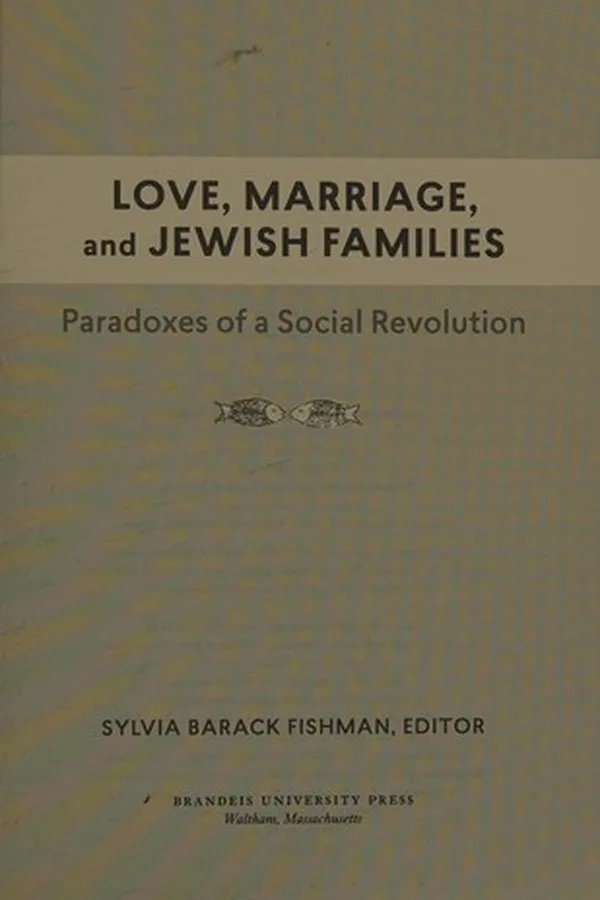 Capa de Love, Marriage, and Jewish Families