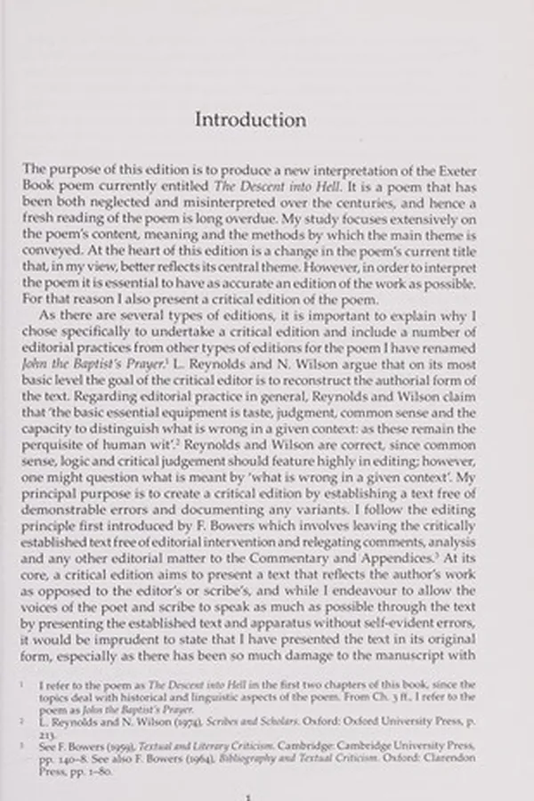 Capa de 'John the Baptist's Prayer' or 'The Descent into Hell' from the Exeter Book