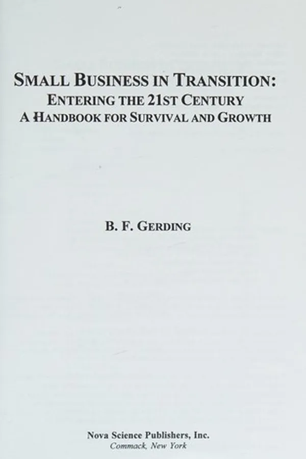 Capa de Small Business in Transition