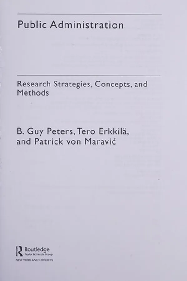Cover of Public Administration