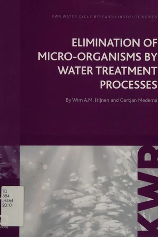 Capa de Elimination of micro-organisms by drinking water treatment processes
