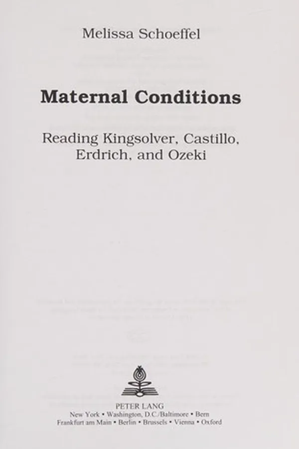 Cover of Maternal conditions
