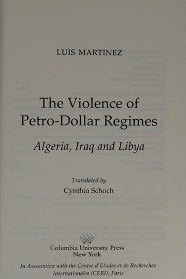 Capa de The violence of petro-dollar regimes