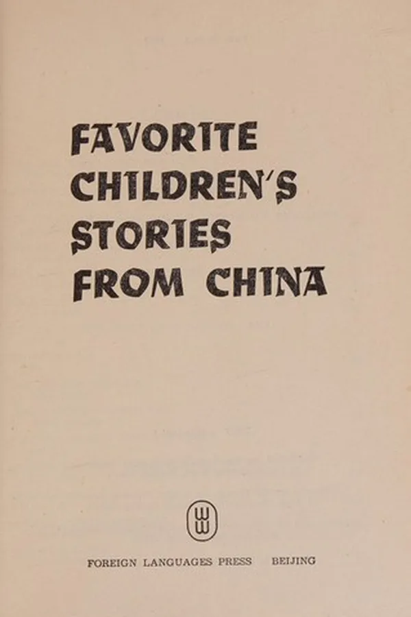 Capa de Favorite Children's Stories from China