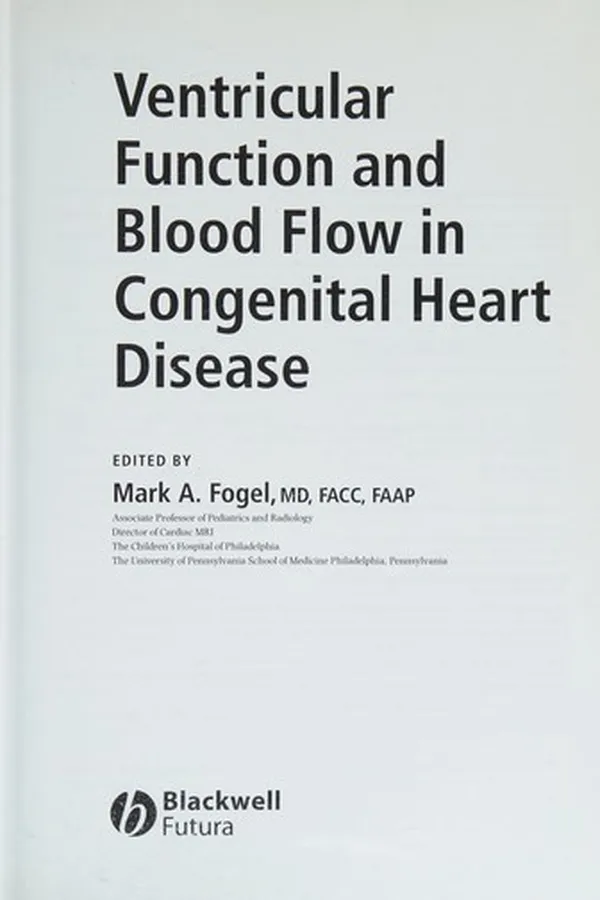 Capa de Ventricular function and blood flow in congenital heart disease