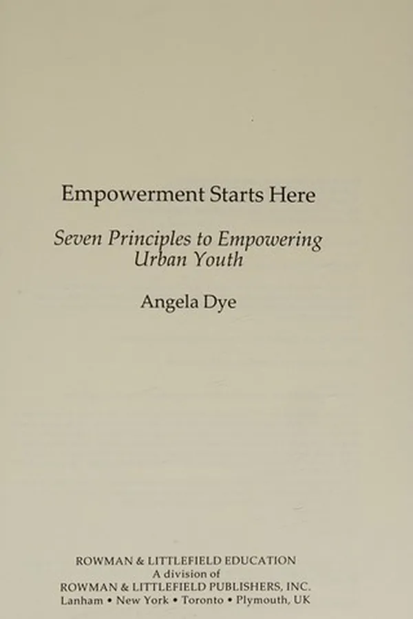 Cover of Empowerment starts here
