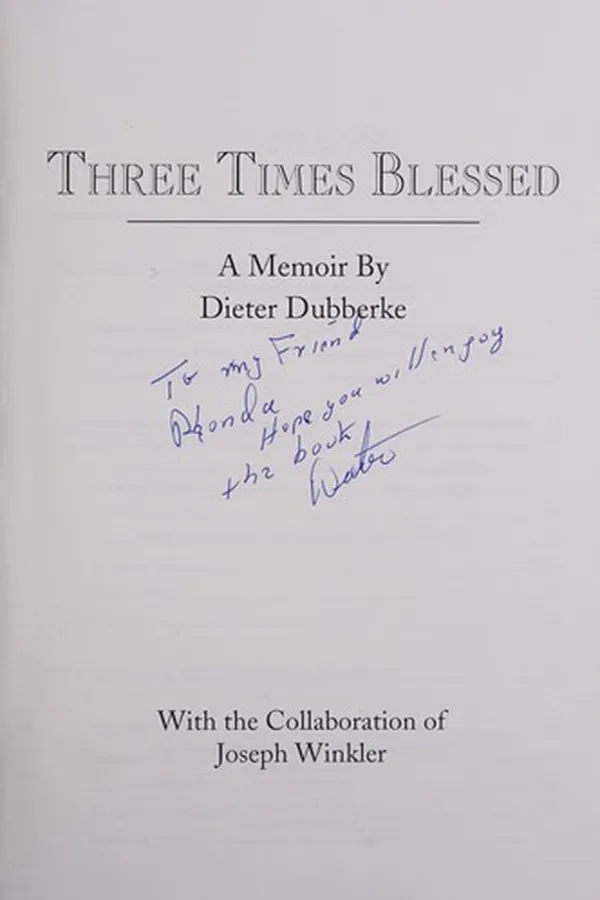 Capa de Three times blessed