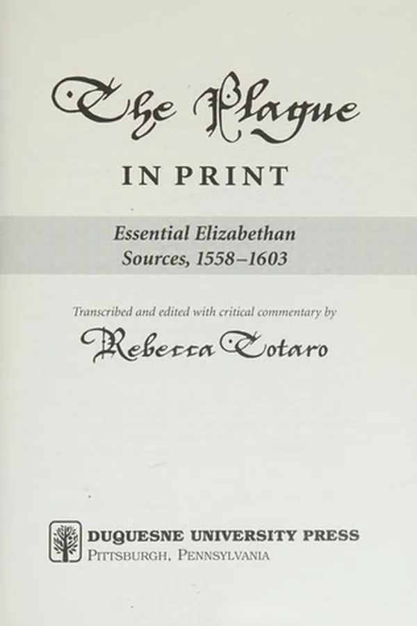 Capa de The plague in print