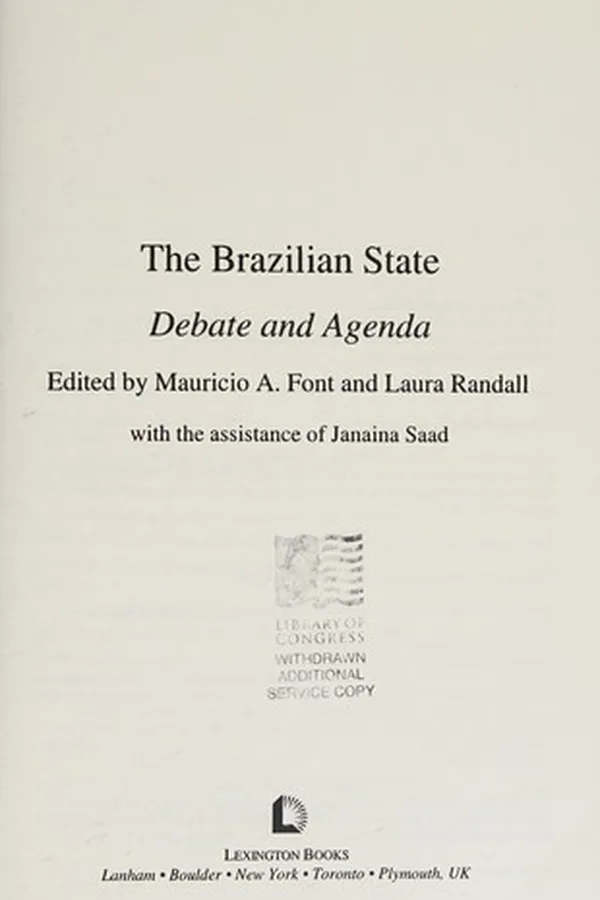 Capa de The Brazilian state