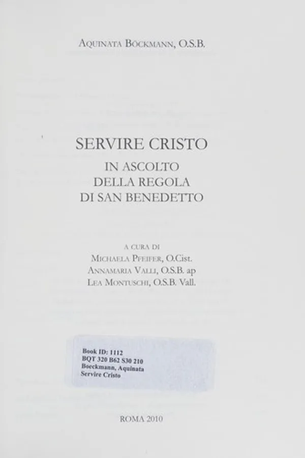 Capa de Servire Cristo