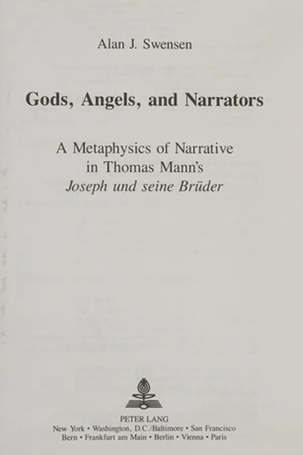 Capa de Gods, angels, and narrators