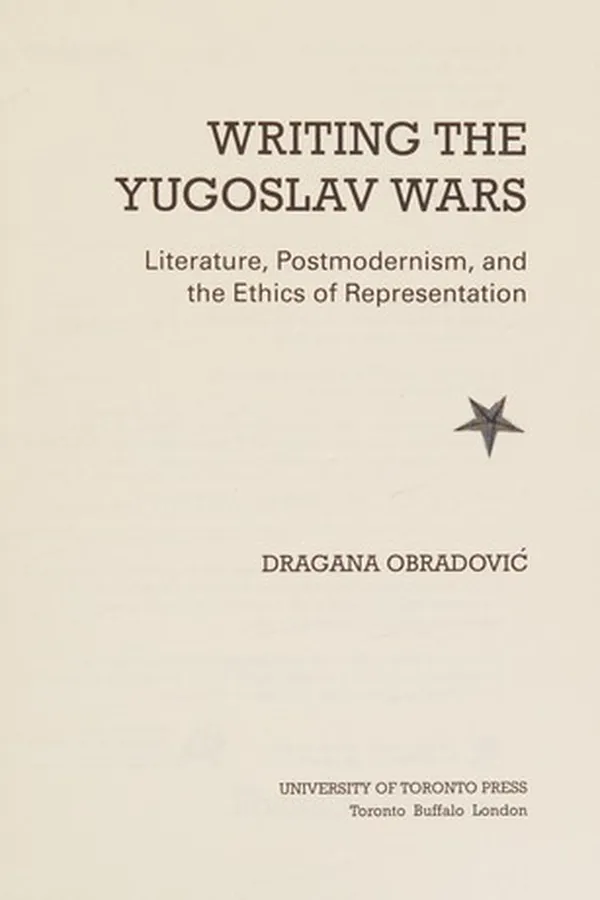 Capa de Writing the Yugoslav Wars