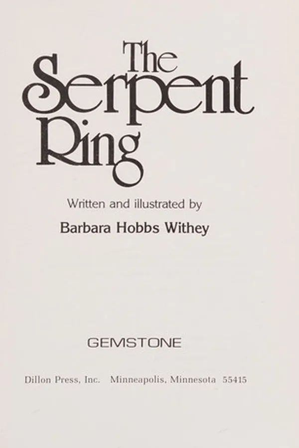 Capa de The serpent ring