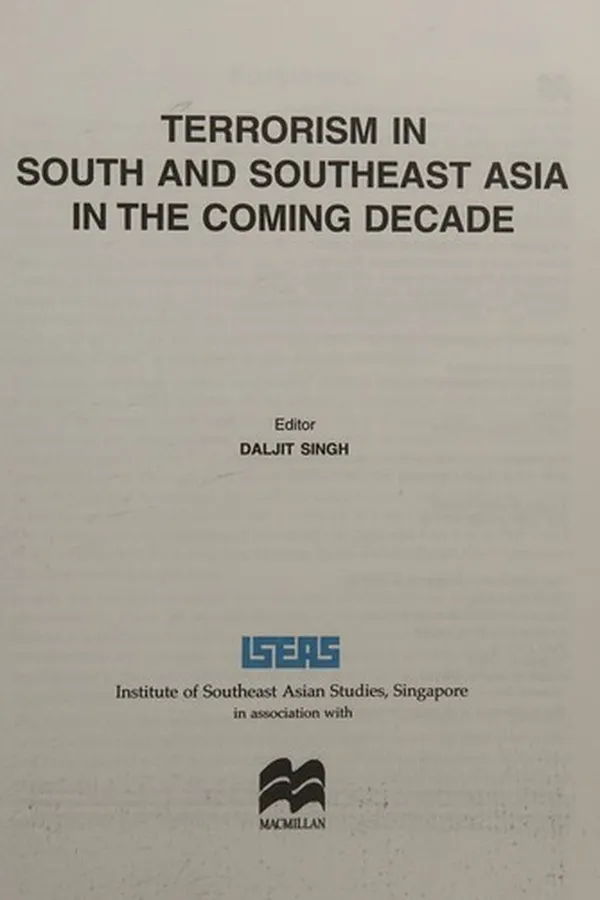 Capa de Terrorism in South and Southeast Asia in the coming decade