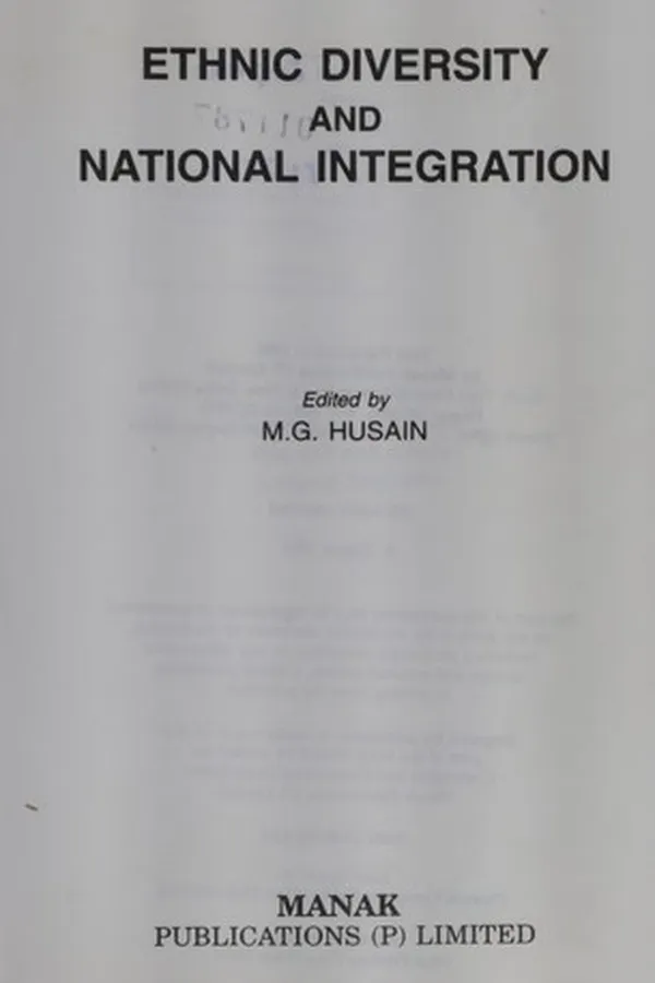 Capa de Ethnic diversity and national integration