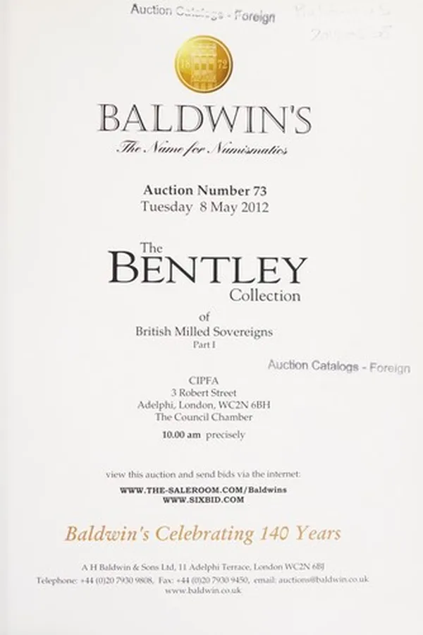 Capa de Auction number 73