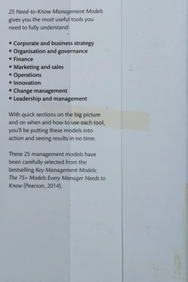 Capa de 25 Need-To-Know Management Models