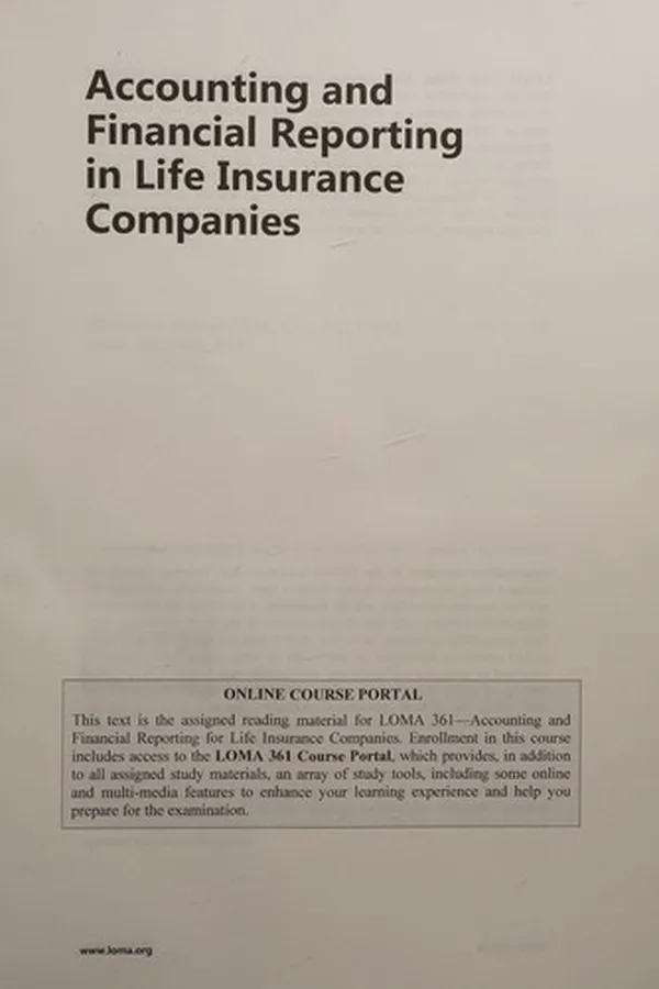 Capa de Accounting and Financial Reporting in Life Insurance Companies
