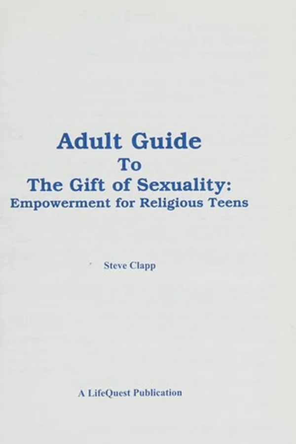 Capa de Adult Guide to the Gift of Sexuality