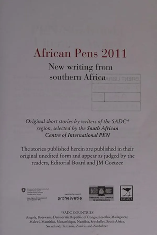 Cover of African pens 2011