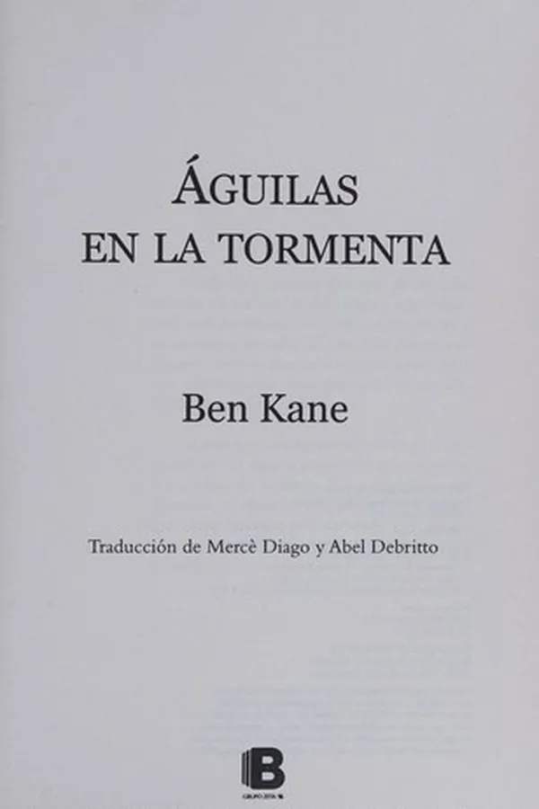 Capa de Águilas en la Tormenta/ Eagles in the Storm
