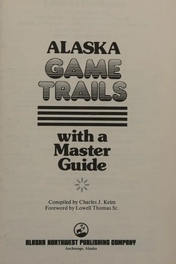 Capa de Alaska game trails with a master guide