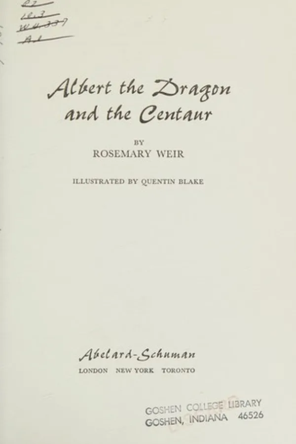 Capa de Albert the dragon and the centaur