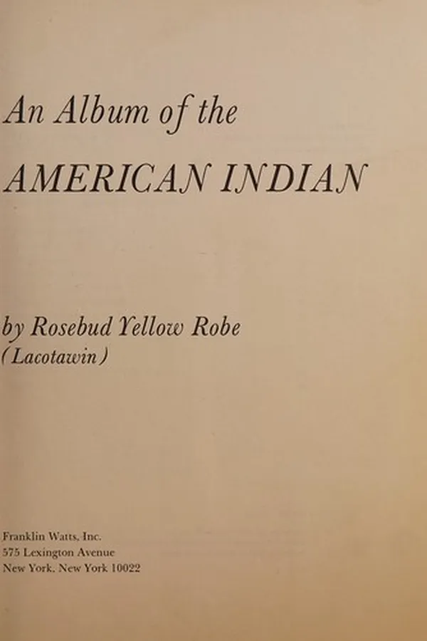 Capa de An album of the American Indian