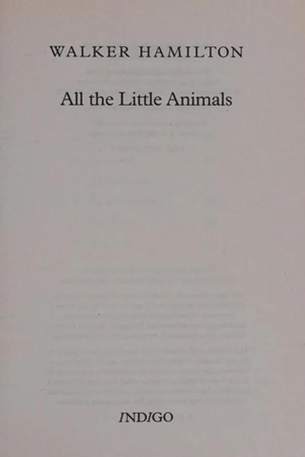 Capa de All the Little Animals