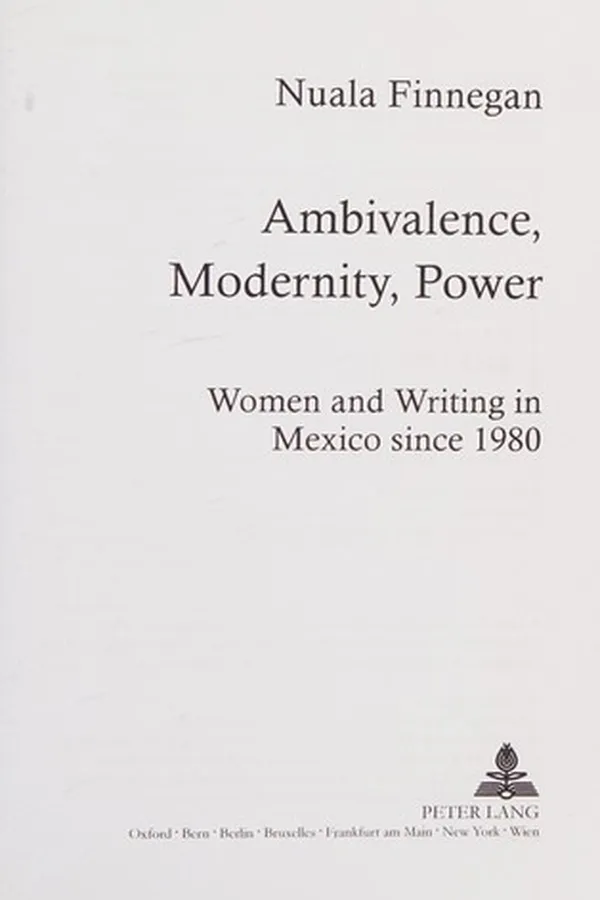 Capa de Ambivalence, modernity, power