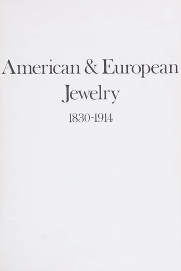 Capa de American & European jewelry, 1830-1914