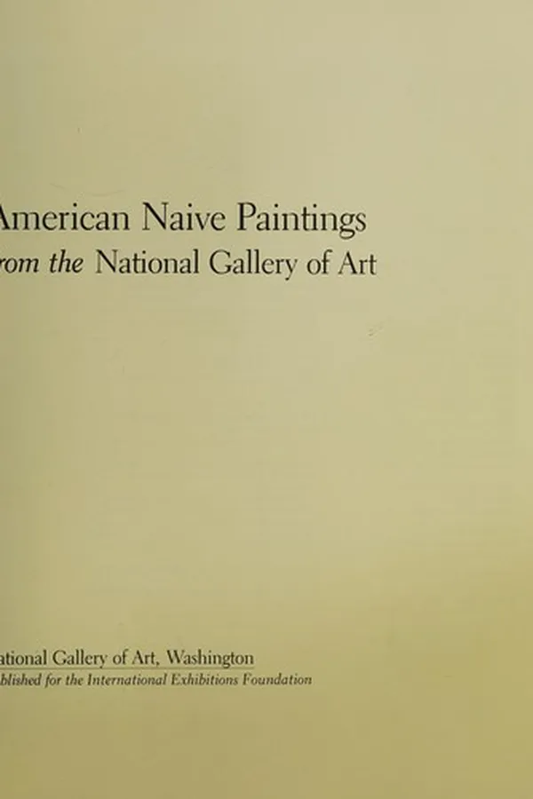 Capa de American naive paintings from the National Gallery of Art
