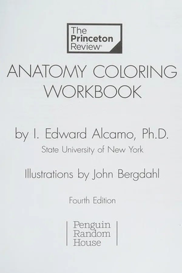 Capa de Anatomy Coloring Workbook, 4th Edition