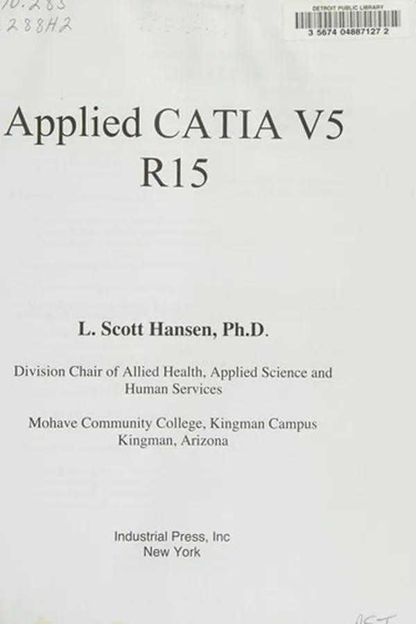 Capa de Applied CATIA V5, R15