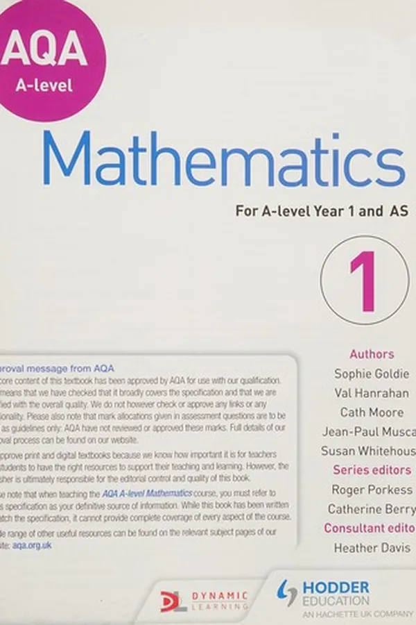 Capa de AQA a Level Mathematics Year 1 (AS)