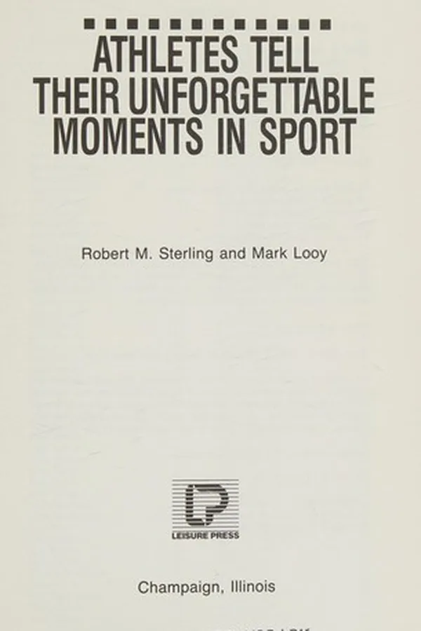 Capa de Athletes tell their unforgettable moments in sport