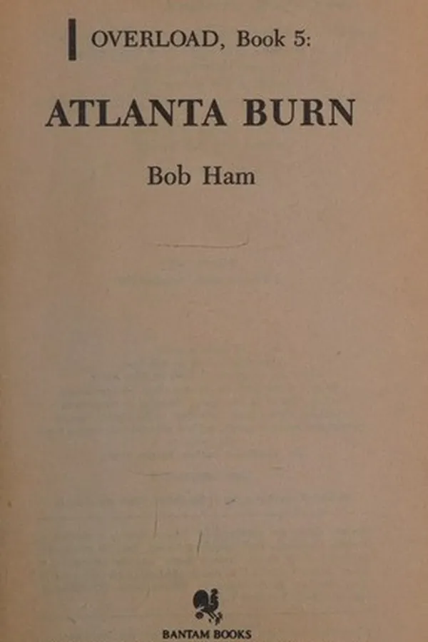 Capa de ATLANTA BURN (Overload Book, No 5)