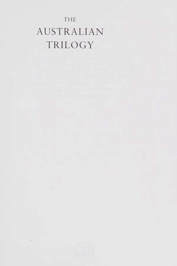 Capa de Australian Trilogy