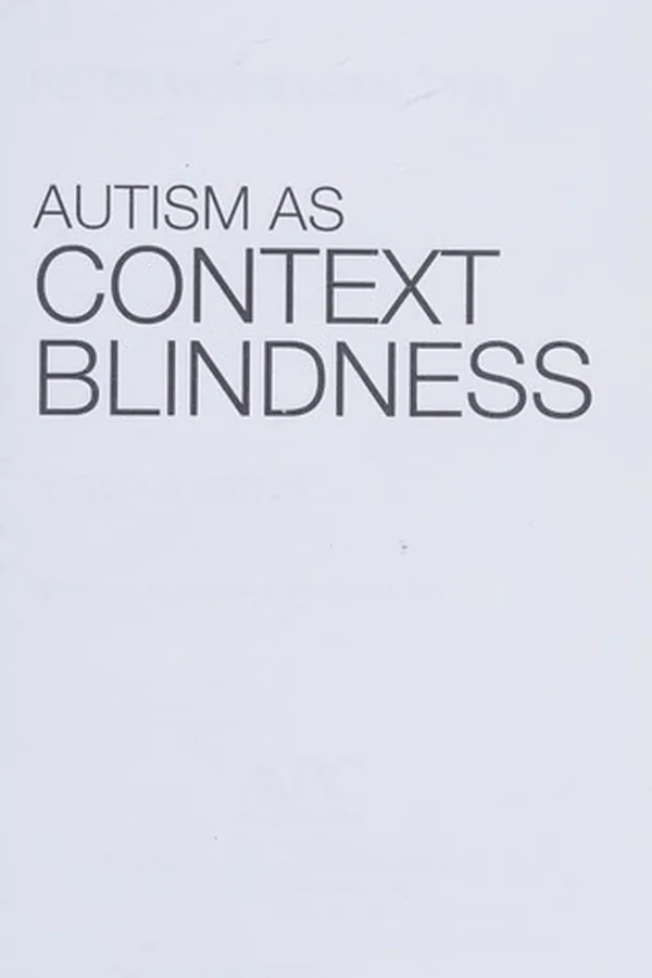 Capa de Autism As Context Blindness