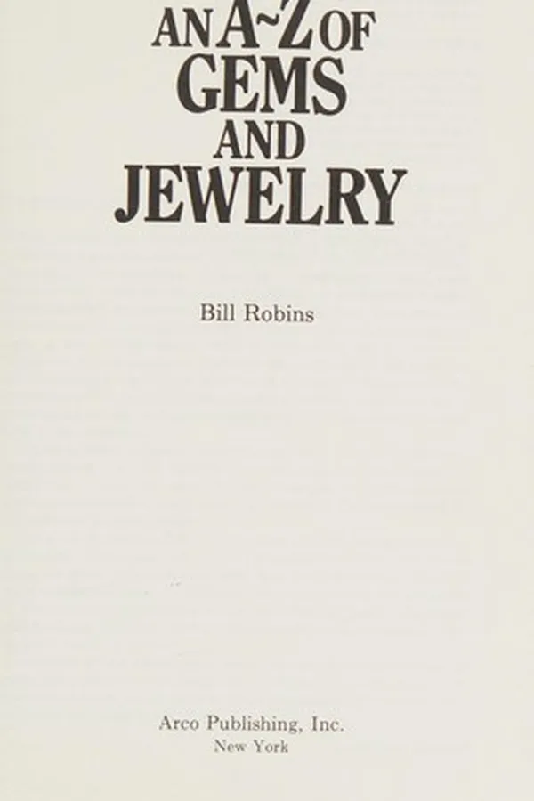 Capa de An A-Z of gems and jewelry