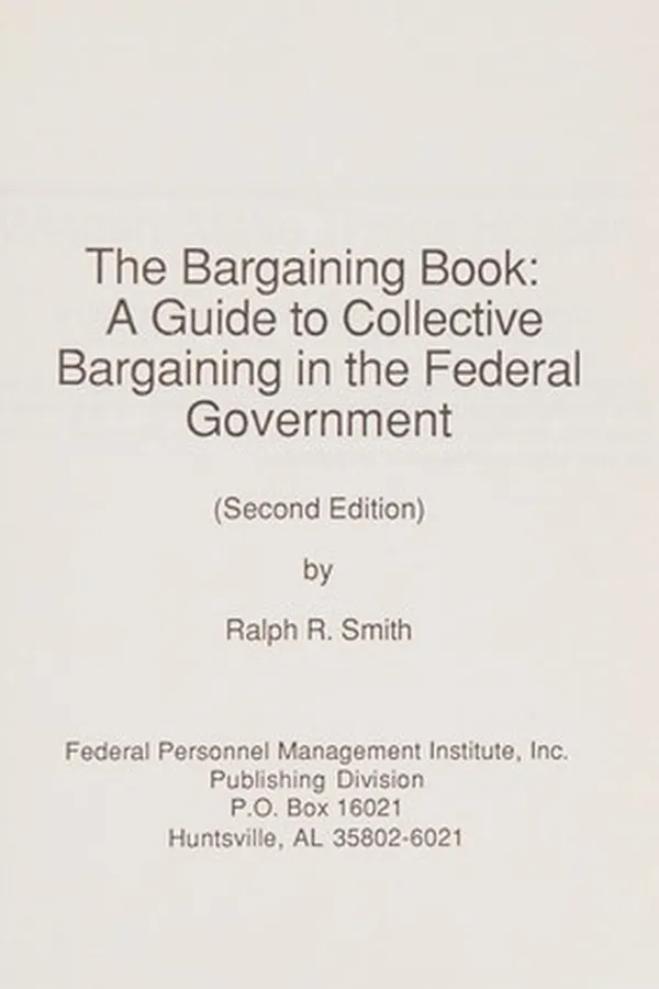 Capa de The bargaining book