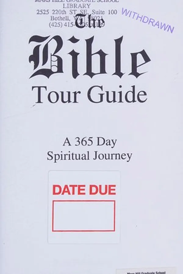 Capa de The Bible tour guide