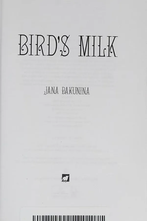 Capa de Bird's Milk