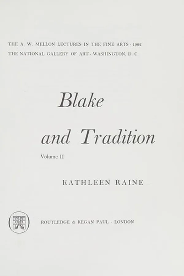 Cover of Blake and tradition