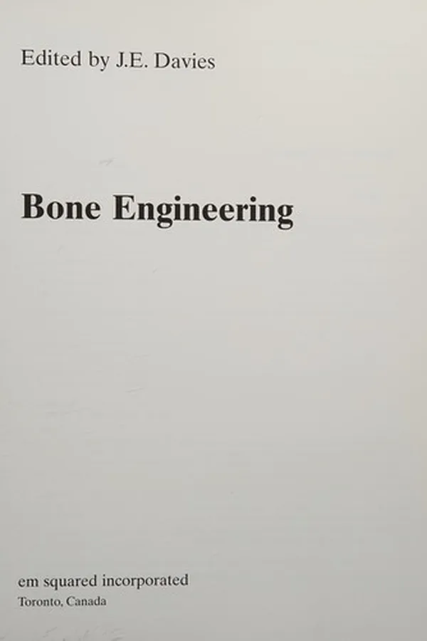 Cover of Bone Engineering