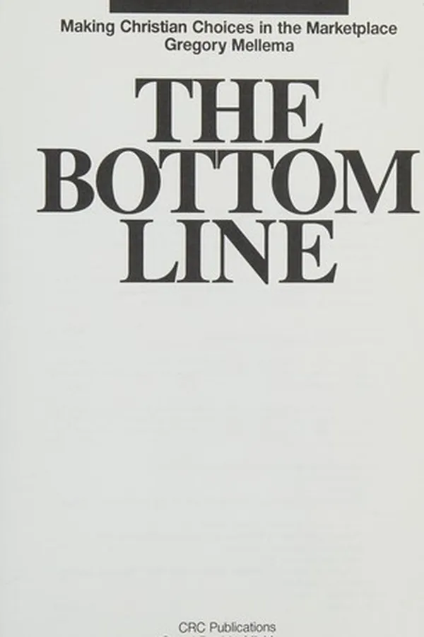 Capa de The bottom line