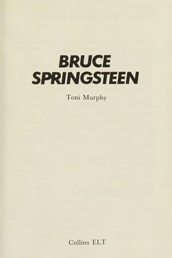 Capa de Bruce Springsteen