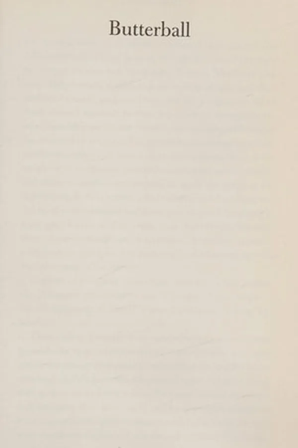 Capa de BUTTERBALL; TRANS. BY ANDREW BROWN