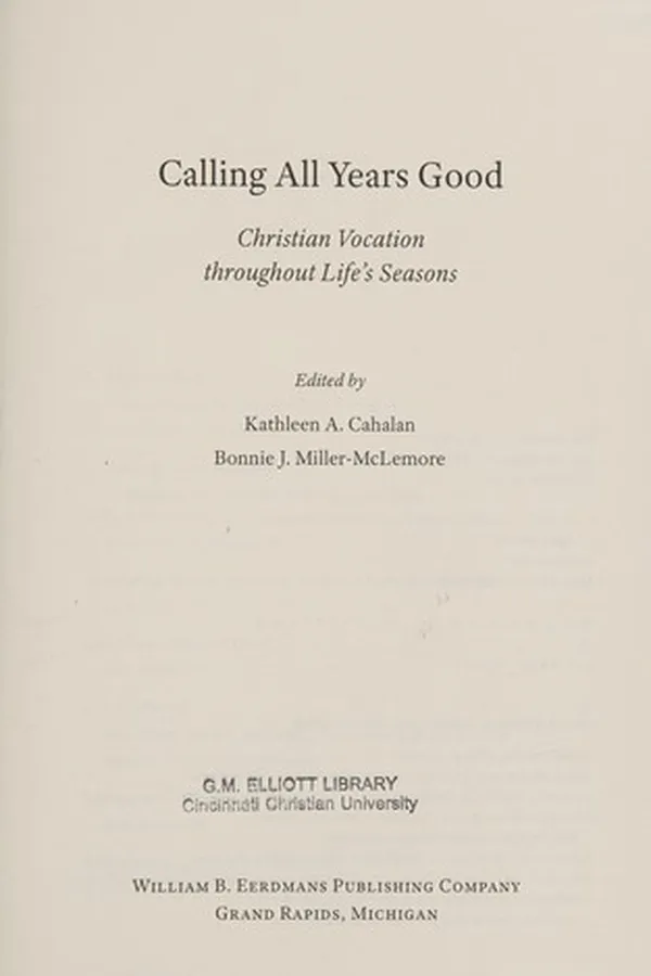 Capa de Calling All Years Good