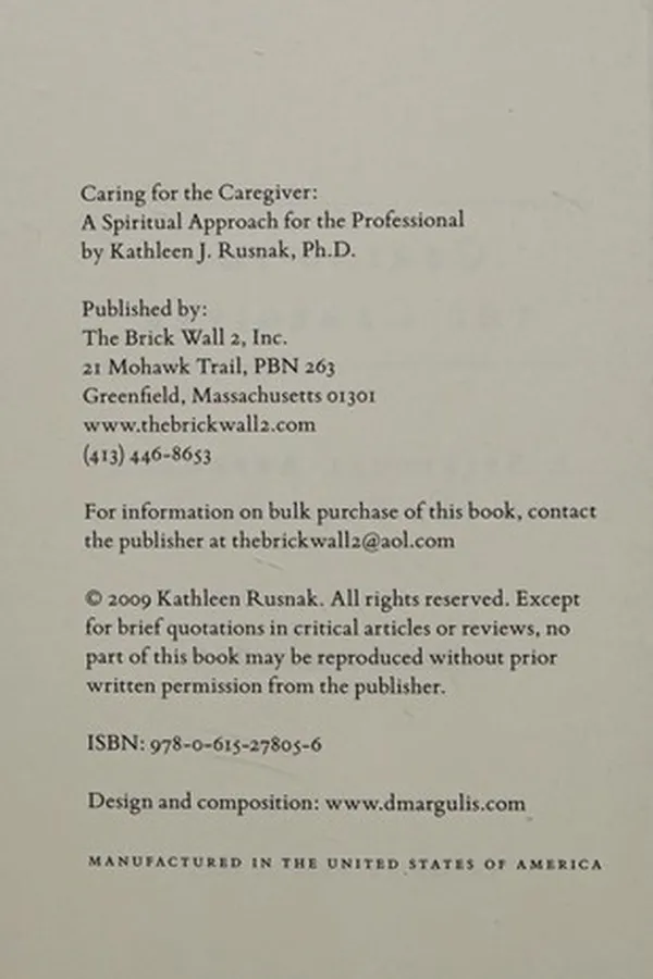 Capa de Caring for the Caregiver